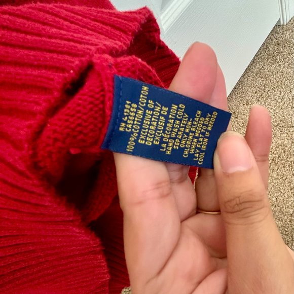 Polo Ralph Lauren 100% Cotton Men's 1/4 Button Mock Neck Sweater - Picture 5 of 9